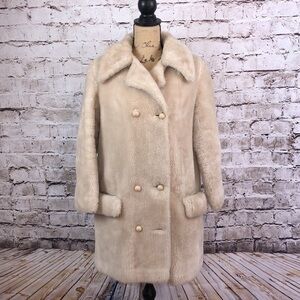 VTG Debutogs Faux Fur Coat Women’s Size M